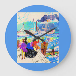 Relógio Grande corrida de iates do século XIX