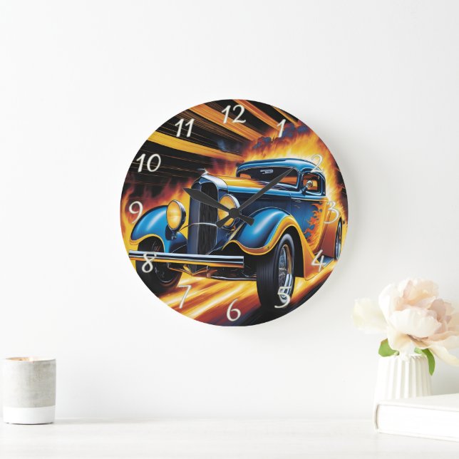 Relógio Grande Corridas clássicas a quente através de pano de fun (Lar)
