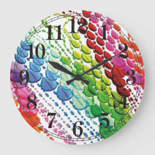 Relógio Grande Cortina de Bead