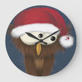 Relógio Grande Coruja Festiva