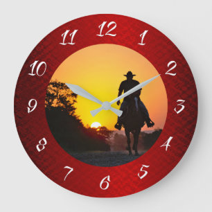RELÓGIO GRANDE COWBOY NO SOL