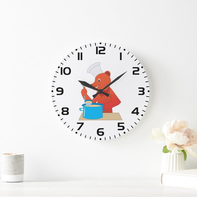 Relógio Grande Cozinha animal de diversão de sopa de Cozinhar de  (Criador carregado)