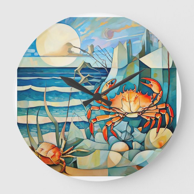 Relógio Grande Crab Serenade (Frente)