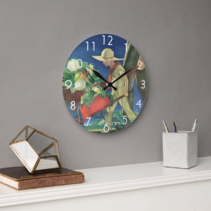 Relógio Grande Criança Antiga, Jardinagem Orgânica; Jardim da Vit