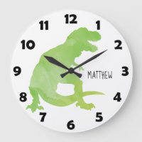 Crianças Personalizadas do Dinossauro Verde Azul