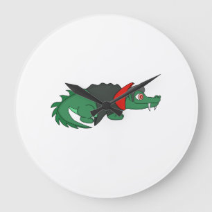 Relógio Grande Crocodilo Vampiro