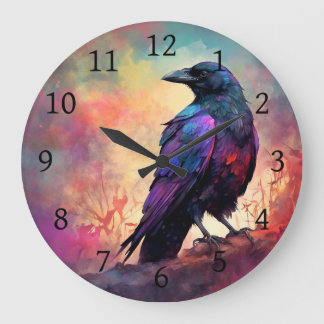 Relógio Grande Crow Raven Bird 97