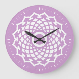 Relógio Grande Crown Chakra Energy Wall Clock