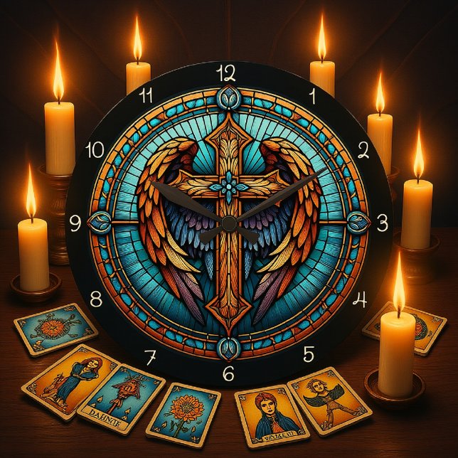 Relógio Grande Cruz Alada Celestial (Criador carregado)