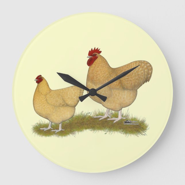 Relógio Grande Cuco do limão de Orpingtons (Frente)