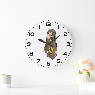 Relógio Grande Culto Religioso do Censer Incenso Católico