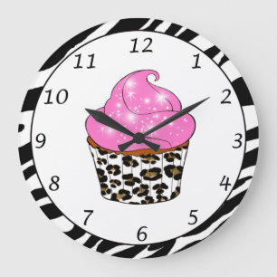 Relógio Grande Cupcake Wall Clock