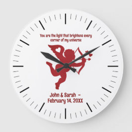 Relógio Grande CUPID You are the light that brightens every corn