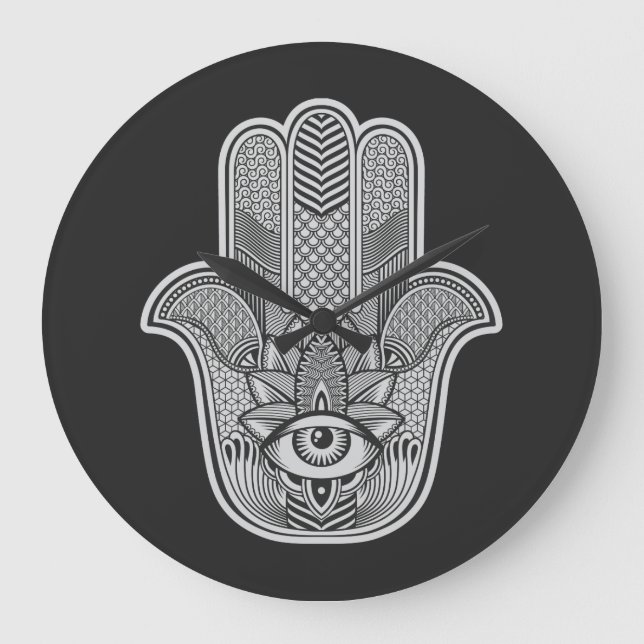 Relógio Grande Custom Hamsa (Frente)