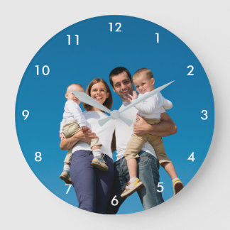 Relógio Grande Custom Photo Wall Clock