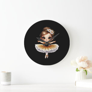 Relógio Grande Cute Ballerina