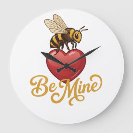 Relógio Grande Cute Be Mine Favo de Mel