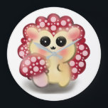 Relógio Grande Cute Kawaii Red Mushroom Hedgehog Toadstool Art<br><div class="desc">Add a touch of forest magic to your day with this incredibly cute Mushroom Hedgehog design! This adorable woodland hybrid character features a glossy red toadstool cap with pink dots and big, sweet anime-style eyes. This kawaii illustration perfectly captures the trendy cottagecore and fairycore aesthetics. It makes a wonderful gift...</div>