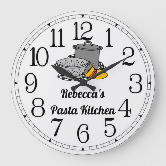 Relógio Grande da Cozinha de Massa da Rebecca (Frente)