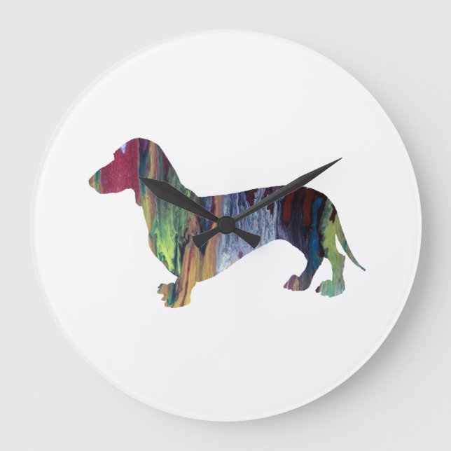 Relógio Grande dachshund (Frente)
