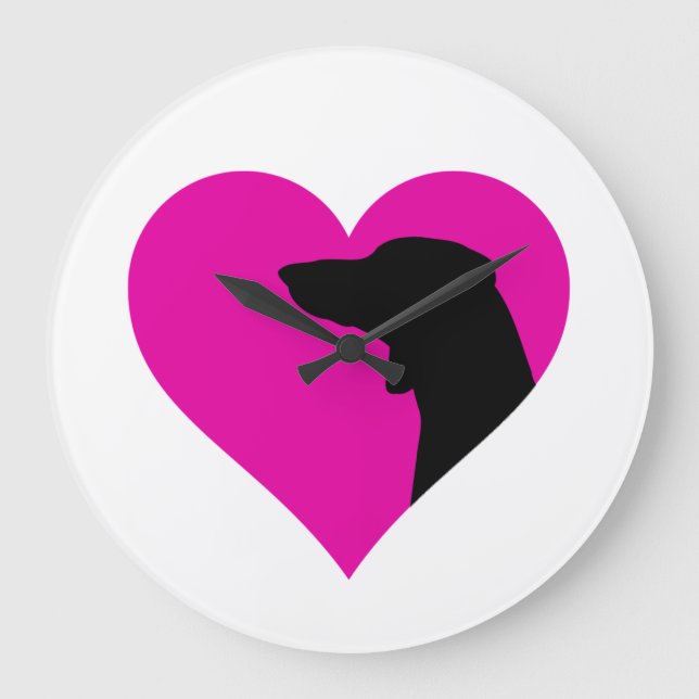 Relógio Grande Dachshund (Frente)