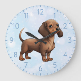 Relógio Grande Dachshund Puppy