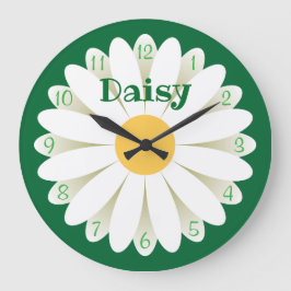 Relógio Grande Daisy Wall Clock