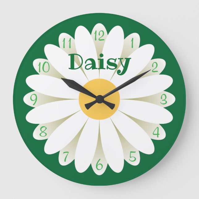 Relógio Grande Daisy Wall Clock (Frente)