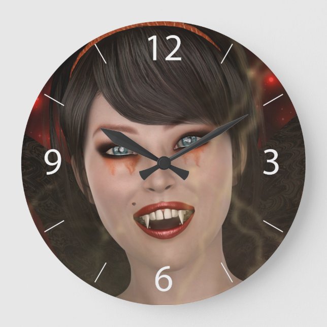 Relógio Grande Dama Vampira (Frente)