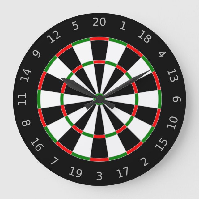 Relógio Grande Dartboard (Frente)