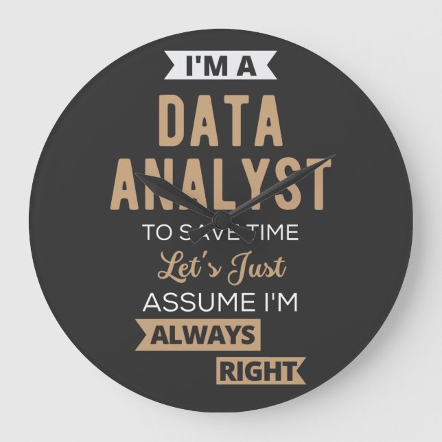 Relógio Grande Data Analyst (Frente)