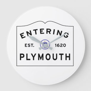 Relógio Grande Dê boas-vindas a Plymouth a MÃES