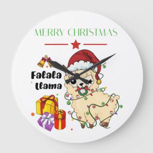 Relógio Grande de Llama de Natal