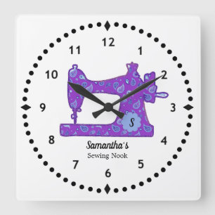 Relógio grande de máquinas de costura de salsa