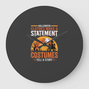 Relógio Grande Declaração de Fantasias de Halloween Projeto Casa