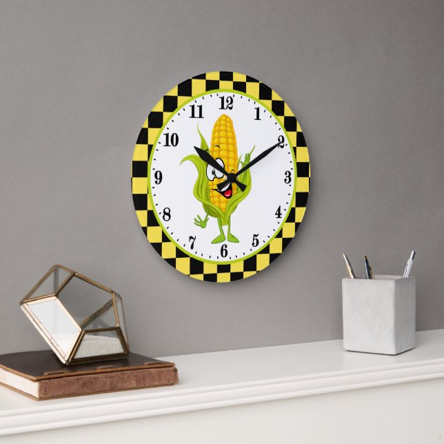 Relógio Grande decor de parede de milho doce (Escritório)