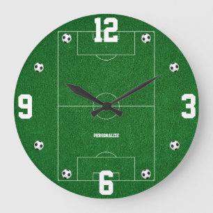 Relógio Grande Decoração de Casa para Fã de Esportes com Design d