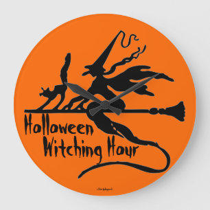 RELÓGIO GRANDE DECORAÇÕES DE HOLLOWEEN - HORA DE ASSISTÊNCIA -