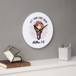 Relógio Grande Deixe Sua Luz Brilhar