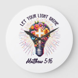 Relógio Grande Deixe Sua Luz Brilhar