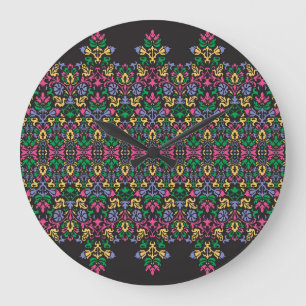 Relógio Grande Delicado Damasco Barroco Victoriano Sem Seiva