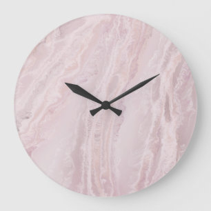 Relógio Grande Delicate pink Acrylic Wall Clock
