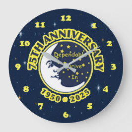 Relógio Grande Dependable Drive In 75th Anniversary Clock