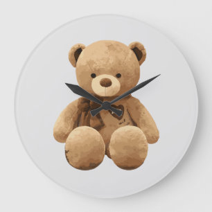 Relógio Grande desenho animado de urso fofo