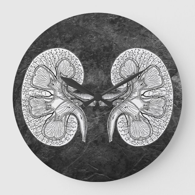 RELÓGIO GRANDE DESENHO DE RINS 2 (Frente)