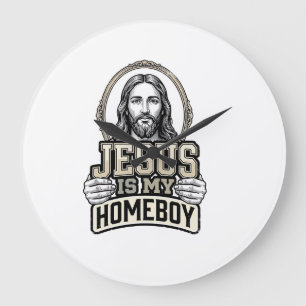 Relógio Grande Desenho Vetorial Gravado Vintage Jesus É Meu Amigo
