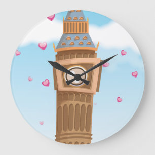 Relógio Grande Desenhos animados da torre de pulso de disparo de