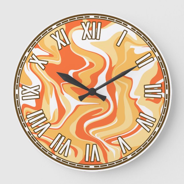 Relógio Grande Design abstrato - Sobremesa inspirada (Frente)