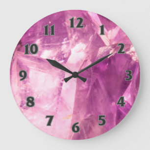 Relógio Grande Design Amethyst roxo
