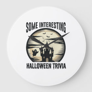 Relógio Grande Design de Camisa da Lua Fantasma de Trivia de Hall